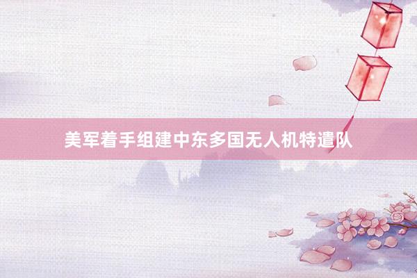 美军着手组建中东多国无人机特遣队