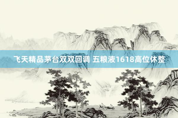 飞天精品茅台双双回调 五粮液1618高位休整