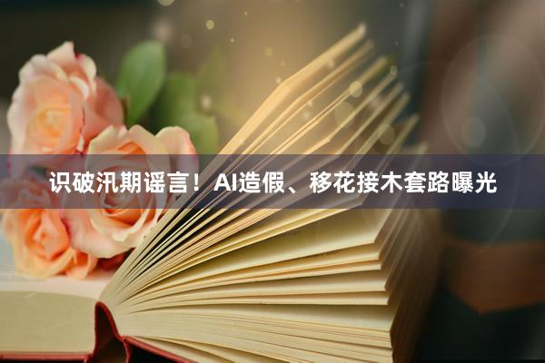 识破汛期谣言！AI造假、移花接木套路曝光