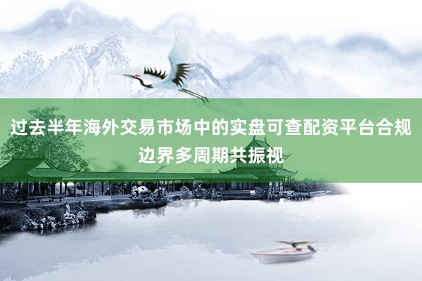 过去半年海外交易市场中的实盘可查配资平台合规边界多周期共振视