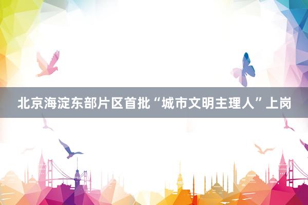 北京海淀东部片区首批“城市文明主理人”上岗